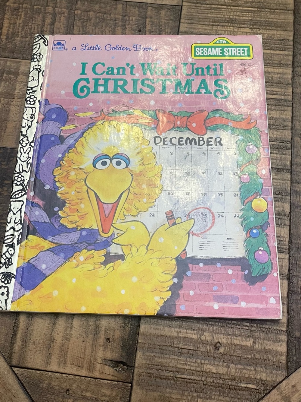 Sesame Street "I Can't Wait Until Christmas" Little Golden Book - vintage
